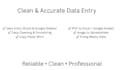 do fast and accurate data entry and clean up your messy data