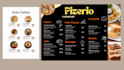 create modern food menu and restaurant menu design