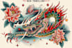 create old school or traditional tattoo style design