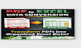 do PDF to excel conversion and data entry fast