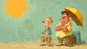 draw a vector character, cartoon character