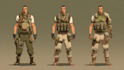 draw 2d game art military character design