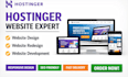 design hostinger website, design landing page, setup hostinger, wordpress web
