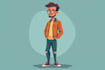 flat vector character illustration for anything