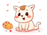 draw a cute and funny cartoon illustration