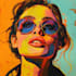 draw a portrait in pop art style