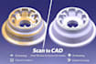 convert a 3d scan into a solid cad model