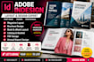 adobe indesign layout, brochure design, indesign magazine layout book pdf design