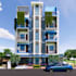 do architecture design with 3d model and render
