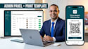 set up a white label photo magnet order system with a qr code, admin panel