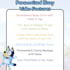 create a bluey personalized birthday message episode video
