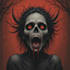 do a creepy and dark horror art illustration