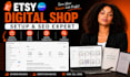 setup etsy shop for digital product canva template etsy seo etsy digital prodict
