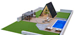 modify terrain 3d model, edit sketchup topograpgy landscape, house 3ds max model