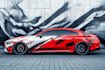 illustrate car wrap, truck wrap, van wrap design