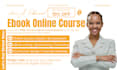 create ebook online course, curriculum training content, online course creation