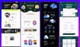 design a stunning website, homepage, hero section with modern UI