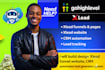 build design xlead funnel website, CRM automation lead generation system