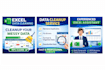 do excel data cleaning, formatting, and CSV organization