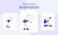 create smooth lottie animation for website UI and app