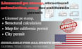 design licensed pe stamp, structural calculation, mep for california permit