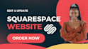 edit squarespace website update squarespace website revamp squarespace website