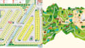 do site rv park layout map, campground map, property site plan map illustrations