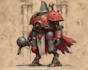 create detailed warhammer 40k character concept art