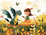 create vector children illustration