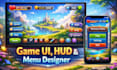 design game UI, hud and game menu