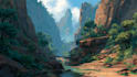 paint an environmental concept art