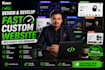 design and develop a fast custom website with source code ownership