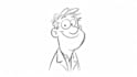 draw simple cartoon line art illustration