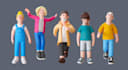 create low poly 3d characters and animation for games