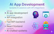 build ai apps using api integration of openai, claude, googleai and hugging face
