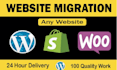 migrate woocommerce to shopify wordpress store transfer etsy wix web migration