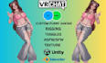 do vrchat avatar vtuber character, furry avatar, vr character, nsfw, vrc avatar