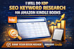 do KDP SEO keyword research for amazon kindle books
