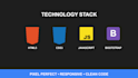 build a responsive and modern website using HTML, CSS, bootstrap, and js