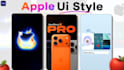 apple UI editing style and motion graphics