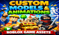 build custom roblox animations, models, and assets fast