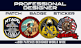 design custom patch, badge, sticker