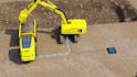 create futuristic 3d construction and electric machinery animation video