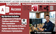 create your microsoft access database and handle any project or assignment