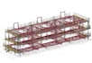design steel structures, load analysis, column, girders and connection detailing