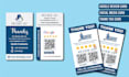 design a custom google style feedback card with qr code
