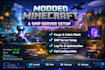 build minecraft house, castle, lobby, spawn setup modded minecraft server smp