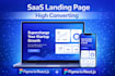 build saas landing page react nextjs