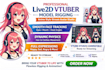 design advance rigging live 2d vtuber model anime art style stream avatar studio