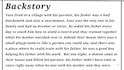 write a backstory for your dnd, rpg, npcs or ttrpg character